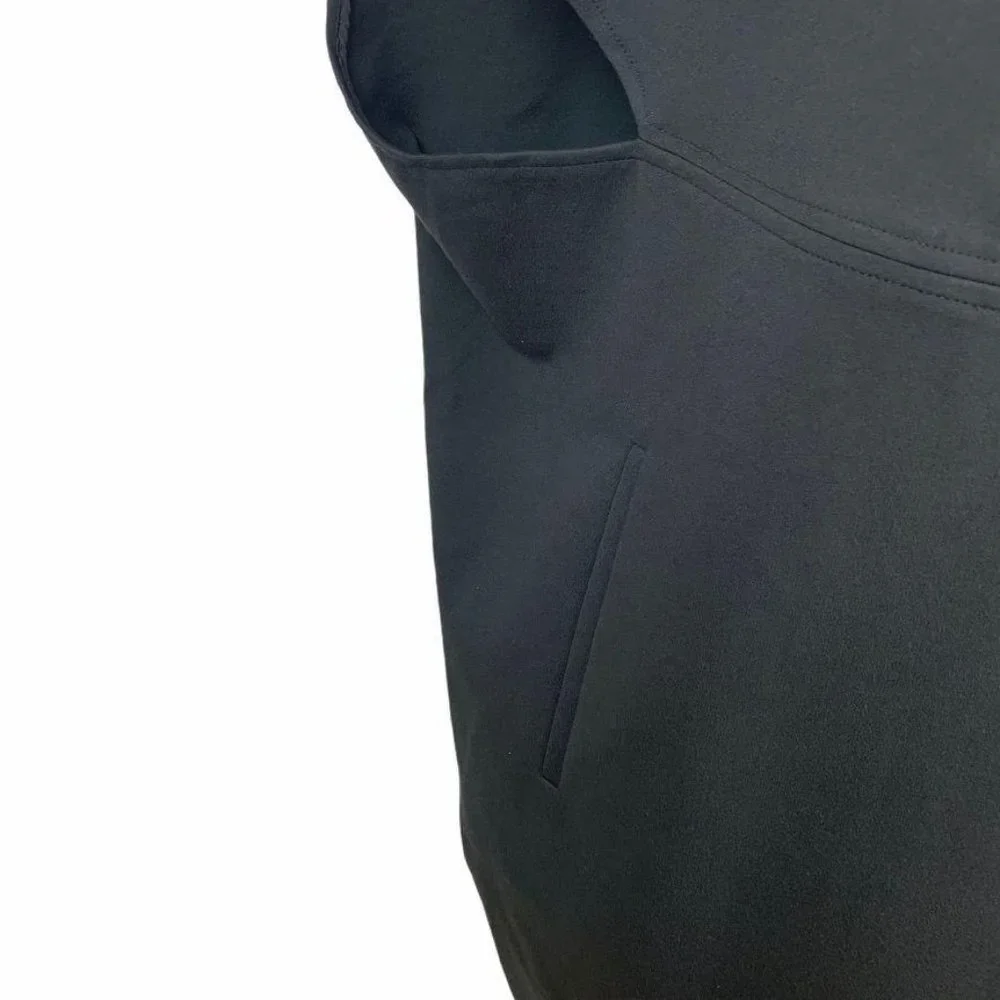 Marla Wynne Long Cape/Cocoon Blazer Black Heavy‎ S